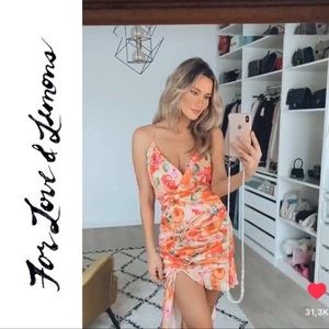 FOR LOVE & LEMONS Versilla High-Low Dress Size S